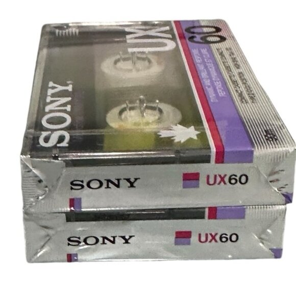 Sony UX 60 Type II Cassette Tapes Lot Of 2 - Picture 2 of 6